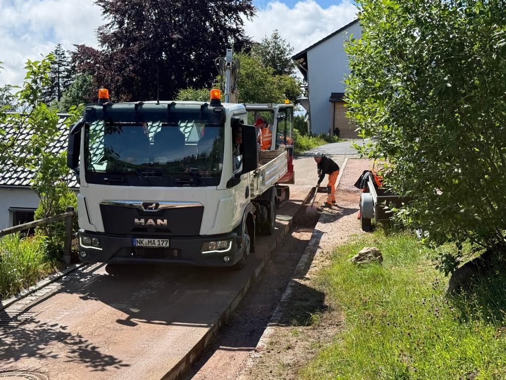 Bauarbeiter auf der Straße