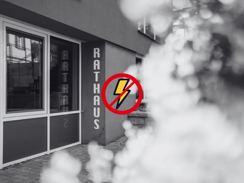 Rathaus schwarz weiß