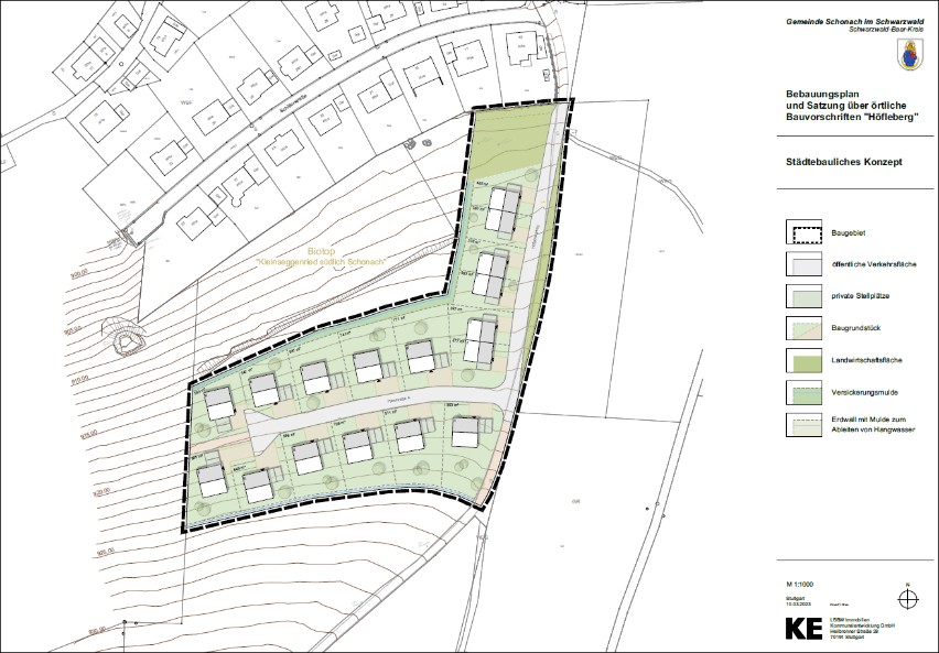 Plan von einem Bauprojekt
